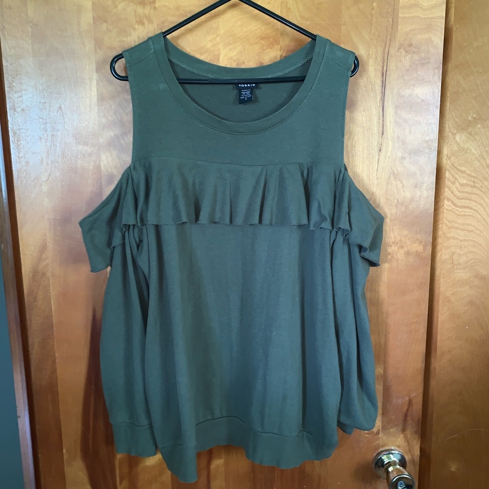 Torrid Cold Shoulder Sweatshirt Size 2